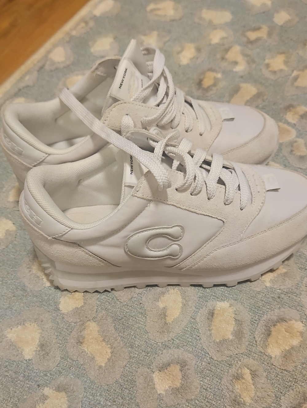 Coach White Leather Sneakers